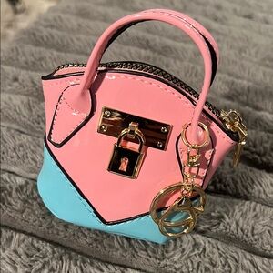 Elegant Pink and Blue Mini Bag